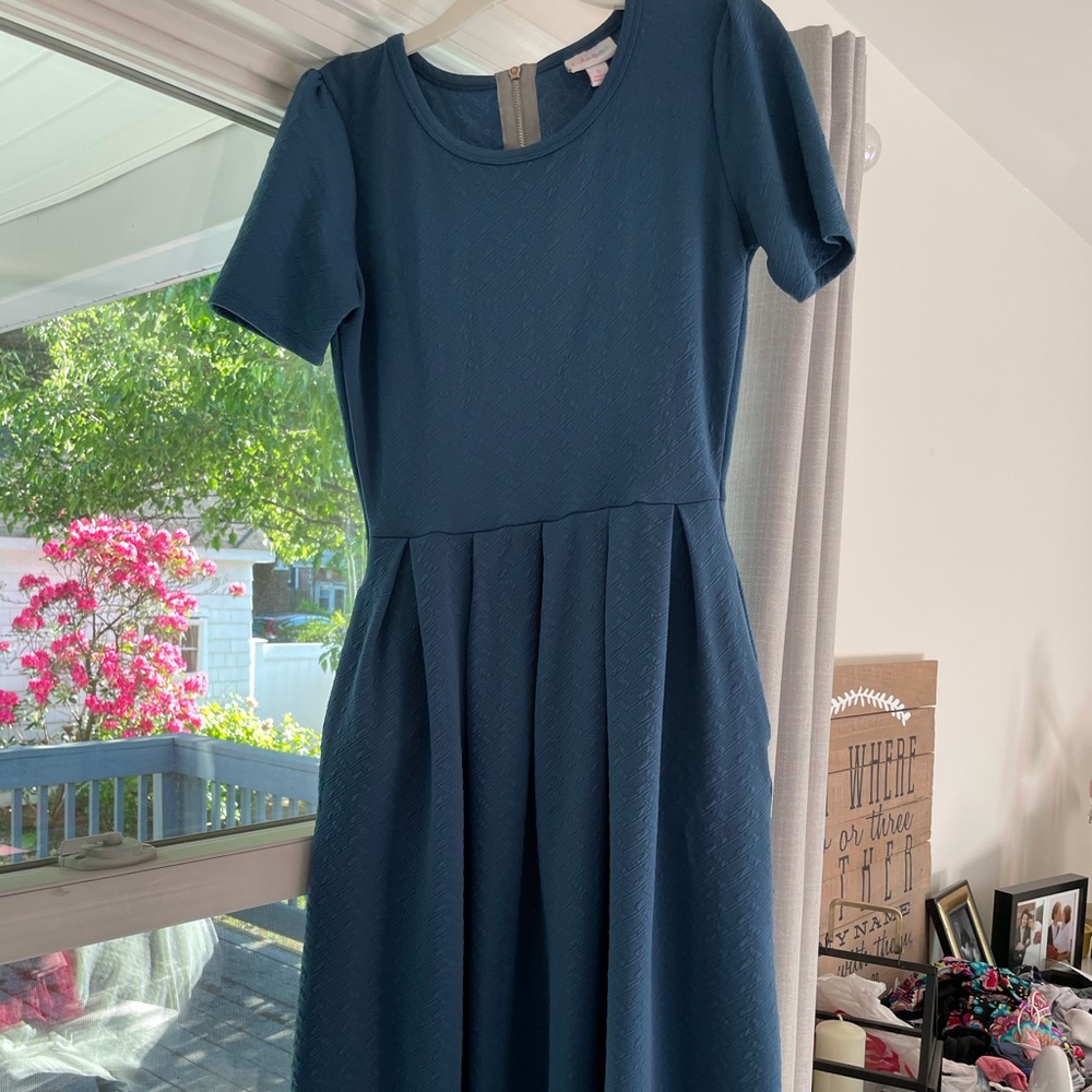 Blue lularoe ameli dress